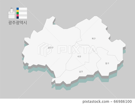 Local map of South Korea line vector illustration 006 Local map of South Korea line vector illustration 006 66986100