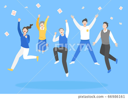 Concept of election campaign voting with voters, choice democracy illustration 008 Concept of election campaign voting with voters, choice democracy illustration 008 66986161