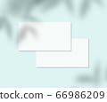 Business Card template mock-up top view for your design 66986209