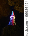 Nagoya TV Tower lit up in rainbow 66986494
