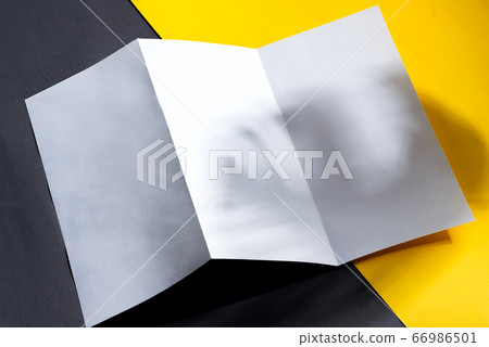 Minimal trifold brochure template above duotone Minimal trifold brochure template above duotone 66986501