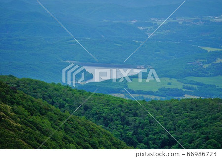 Horikawa Dam from Aedo-dake Horikawa Dam from Aedo-dake 66986723