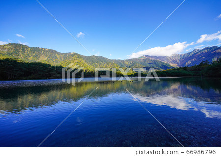 Taisho Pond and Hotaka Mountain Range 66986796
