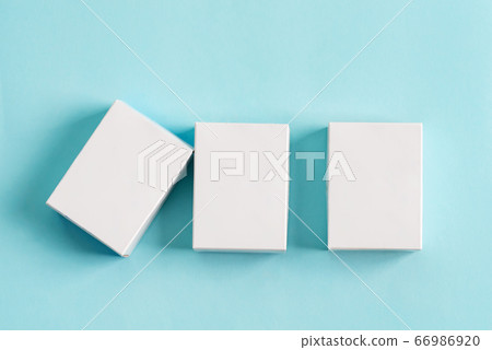 Set from three paper mock up boxes for packaging Set from three paper mock up boxes for packaging 66986920