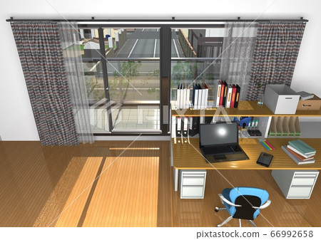 Image of remote work, SOHO, telework, freelance, home office, etc. 66992658