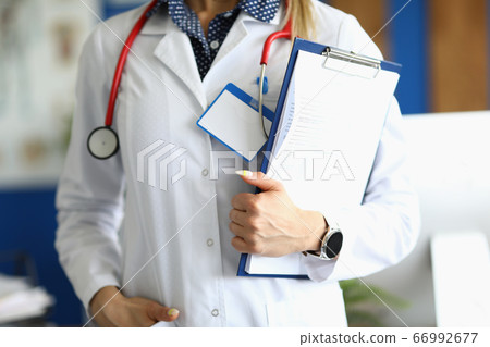 Nurse in medical gown Nurse in medical gown 66992677