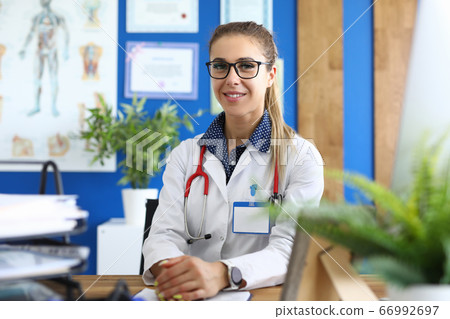Nurse in medical uniform Nurse in medical uniform 66992697
