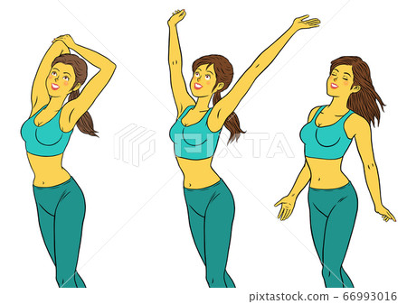 3套健身教練女性放鬆 3套健身教練女性放鬆 66993016