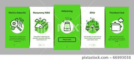 Odor Aroma And Smell Onboarding Elements Icons Set Vector 66993038