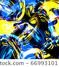 具有鮮豔色彩的抽象藝術無縫圖案設計 66993101
