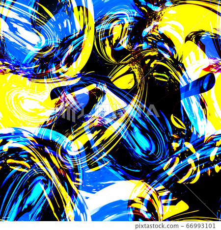 Abstract, artistic seamless pattern design with brilliant colors 66993101