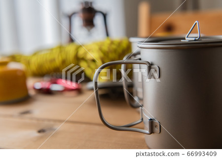 Trekking tool wood grain background 66993409