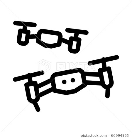drone racing icon vector outline illustration 66994565