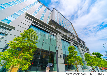 日本的橫濱城市景觀，可俯瞰櫻木町車站 66994667