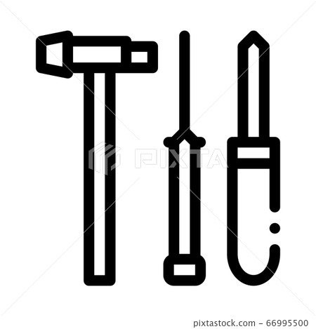 watch repair fixing instrument icon vector outline illustration 66995500