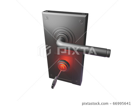 Doorknob and key (security image transparent material) Doorknob and key (security image transparent material) 66995641