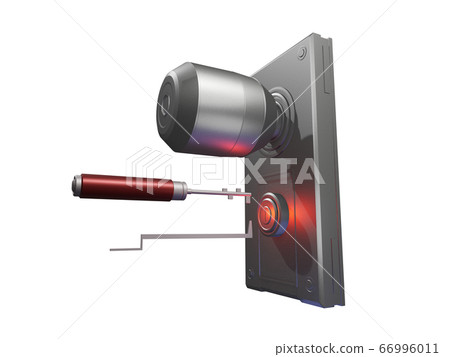 Crime prevention image (picking transparent material) 66996011