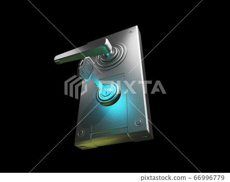 Door knob and key (security image black background) Door knob and key (security image black background) 66996779