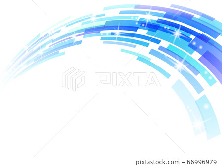 Blue geometric pattern abstract waveform background image 66996979