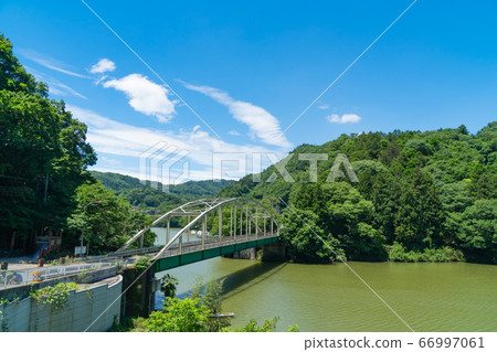 Akigawa Bridge and Sagami River Akigawa Bridge and Sagami River 66997061