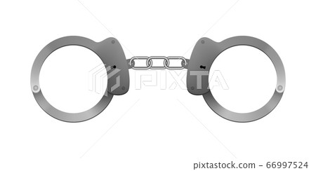 Metallic handcuffs. Metallic handcuffs. 66997524