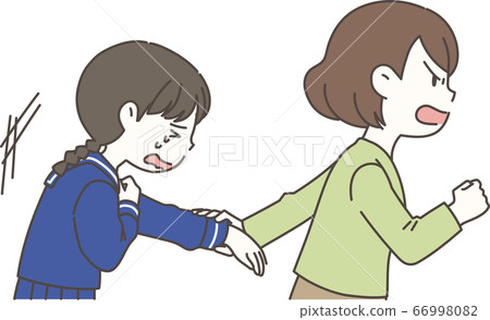School refusal girl and mother 66998082