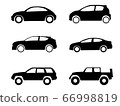 Cars collection icons set on white background 66998819