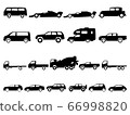 Cars collection icons set on white background 66998820