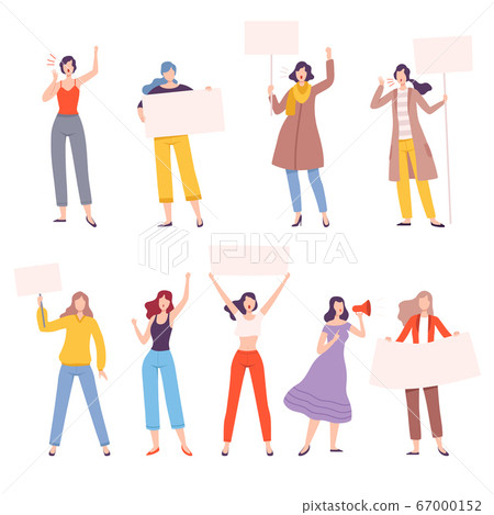 Girl power single strong empowered woman Vector Image