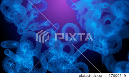 Random moving 3D objects on a highlighted 67000549