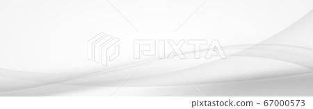 White vector panoramic background with wavy lines White vector panoramic background with wavy lines 67000573
