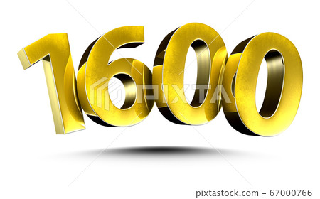 Numbers 1600 3d. 67000766