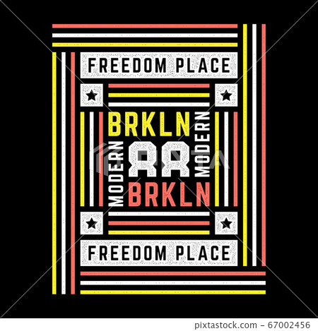 Retro Brooklyn print. Stylized vintage grunge poster. Retro Brooklyn print. Stylized vintage grunge poster. 67002456