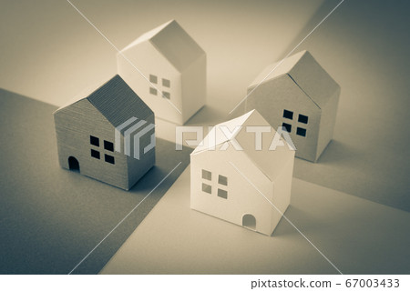 Boundary line with neighboring house, land boundary, real estate 67003433