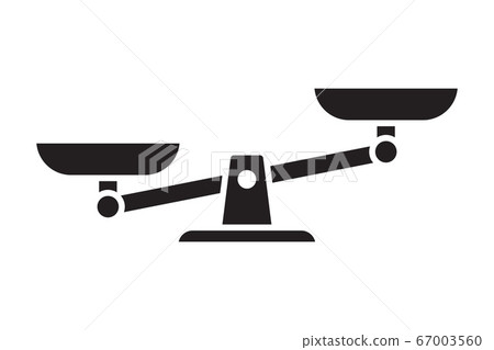 Scales icon. Libra isolated on white background. 67003560