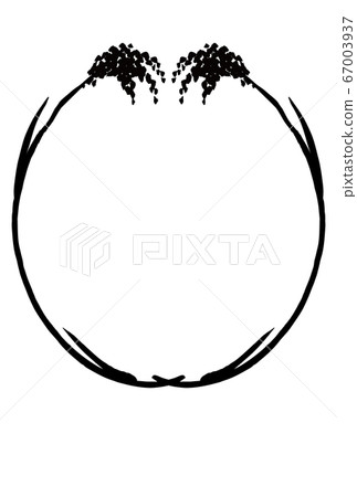 Rice frame - Stock Illustration [67003937] - PIXTA