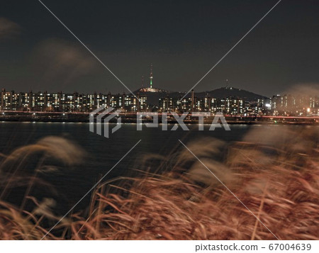 首爾瑞草區半坡洞Sebitseom的夜景 首爾瑞草區半坡洞Sebitseom的夜景 67004639