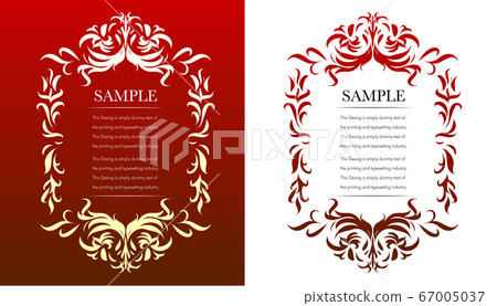 Baroque decoration elegant vintage frame decorative border Baroque decoration elegant vintage frame decorative border 67005037