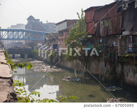 Poor and impoverished slums of Dharavi in the city of Mumbai. Poor and impoverished slums of Dharavi in the city of Mumbai. 67005093