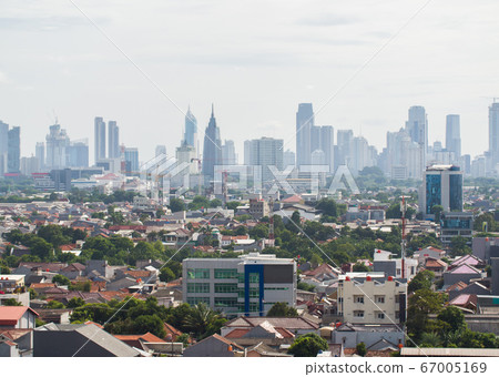 Panorama of the city of Jakarta - the capital of Indonesia. 67005169
