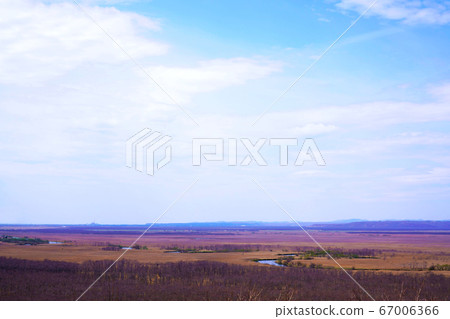Kushiro moor in spring Kushiro moor in spring 67006366