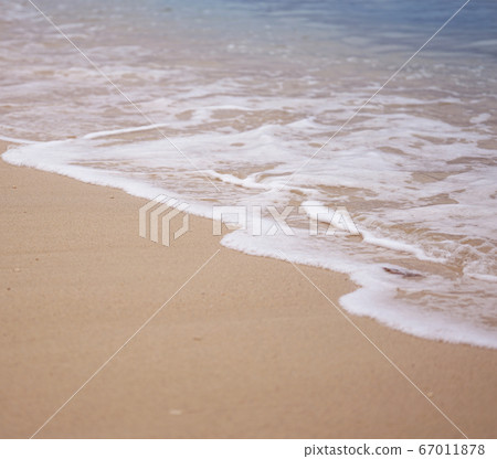 Sandy beach and waves Sandy beach and waves 67011878