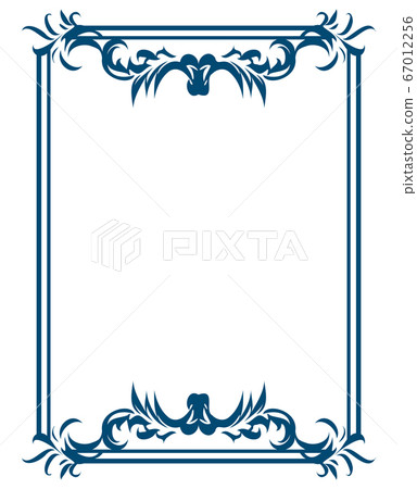 Baroque decorative elegant vintage frame Baroque decorative elegant vintage frame 67012256