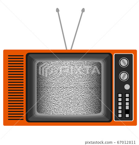 Realistic Retro Retro TV Illustration Sandstorm Noise Screen Realistic Retro Retro TV Illustration Sandstorm Noise Screen 67012811