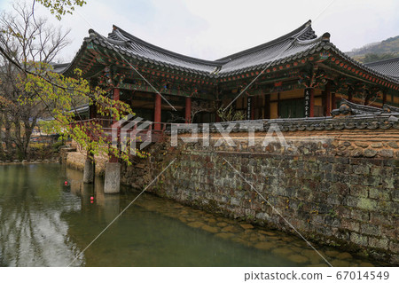 韓國全羅南道順天市松光面松光寺 照片素材 圖片 圖庫