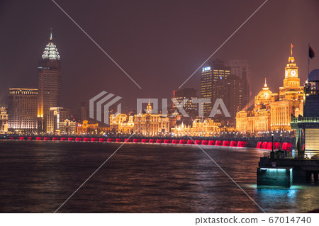 <上海>外灘夜景,上海租界 <上海>外灘夜景,上海租界 67014740