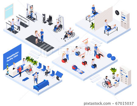 Physiotherapy Rehabilitation Isometric Concept  67015037