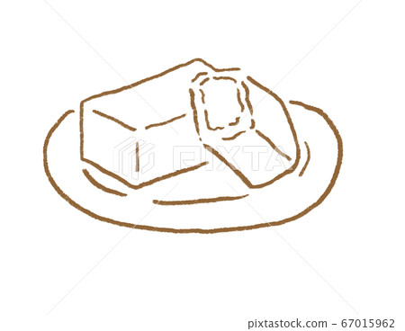 Popular with young people! Illustration of the hottest Taiwanese and Korean sweets gourmet "pineapple cake" 67015962