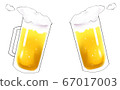 Toast with beer Beer mug and glass 67017003