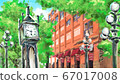 Gastown, a fashionable cityscape of a foreign country 67017008